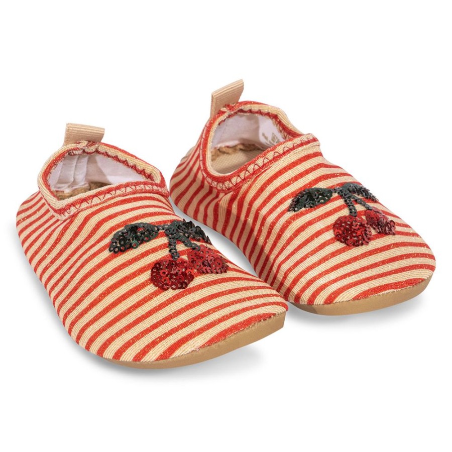 Konges Sløjd Sandales & Bottes | Chaussures D'Eau Jade Glitter Stripes - 26/27