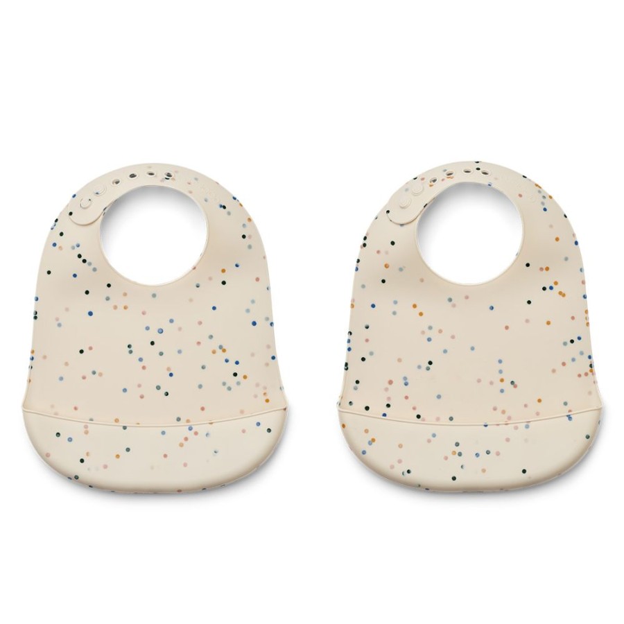 Liewood Bavoir | Lot De 2 Bavoirs Tilda - Splash Dots Sea Shell