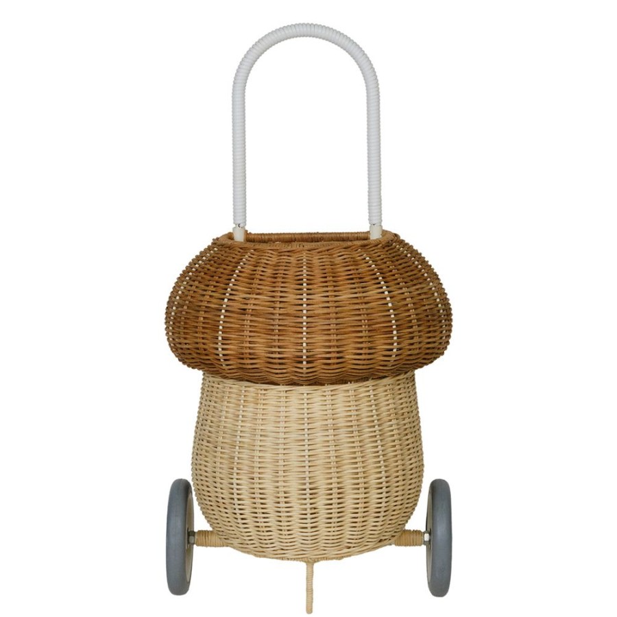 Olli Ella Rangement | Panier Enfant En Rotin Luggy Champignon - Naturel