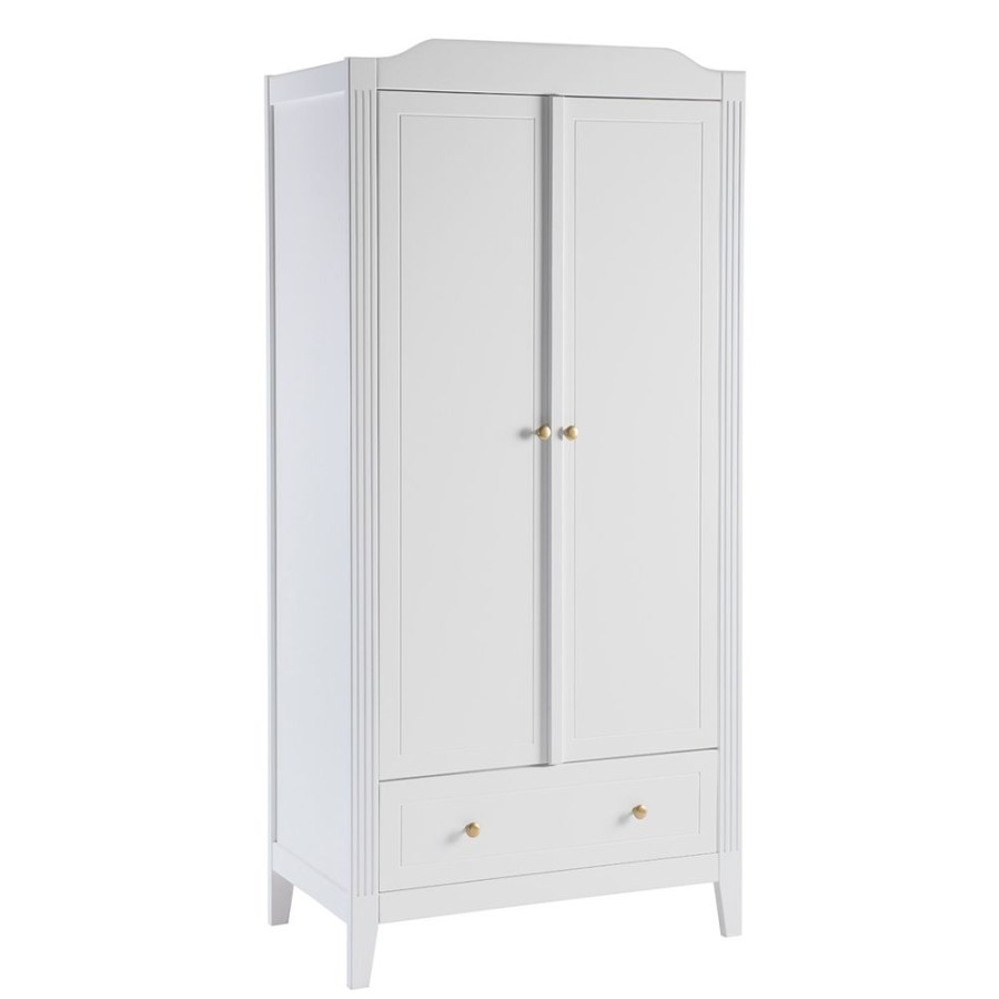 Maison Charlotte Meuble Bebe | Armoire 2 Portes Opera - Blanc