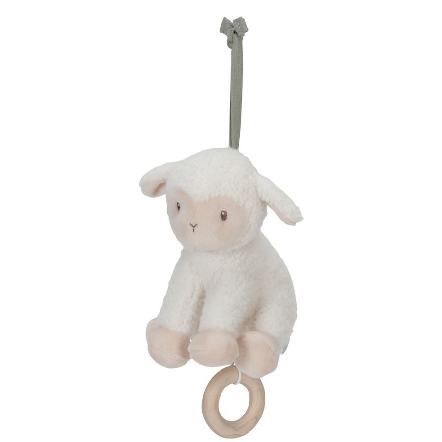 Little Dutch Mobile | Boite A Musique Mouton Little Farm - Blanc