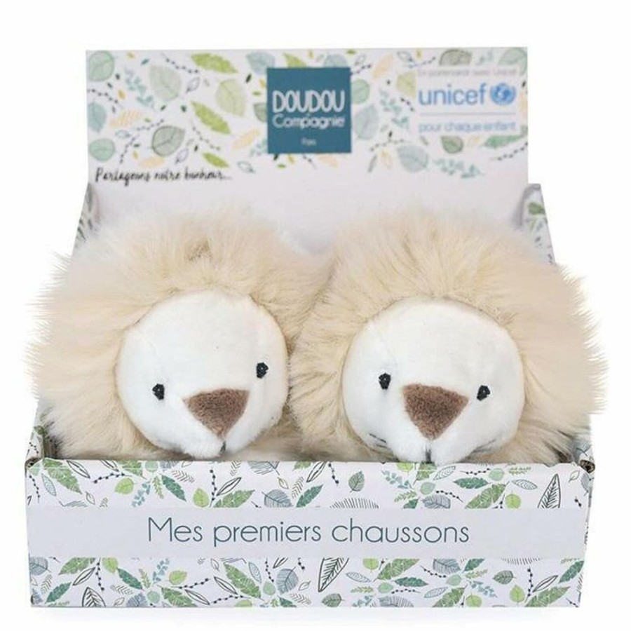 Doudou et Compagnie Sandales & Bottes | Chaussons Lion Unicef - 0/6 Mois