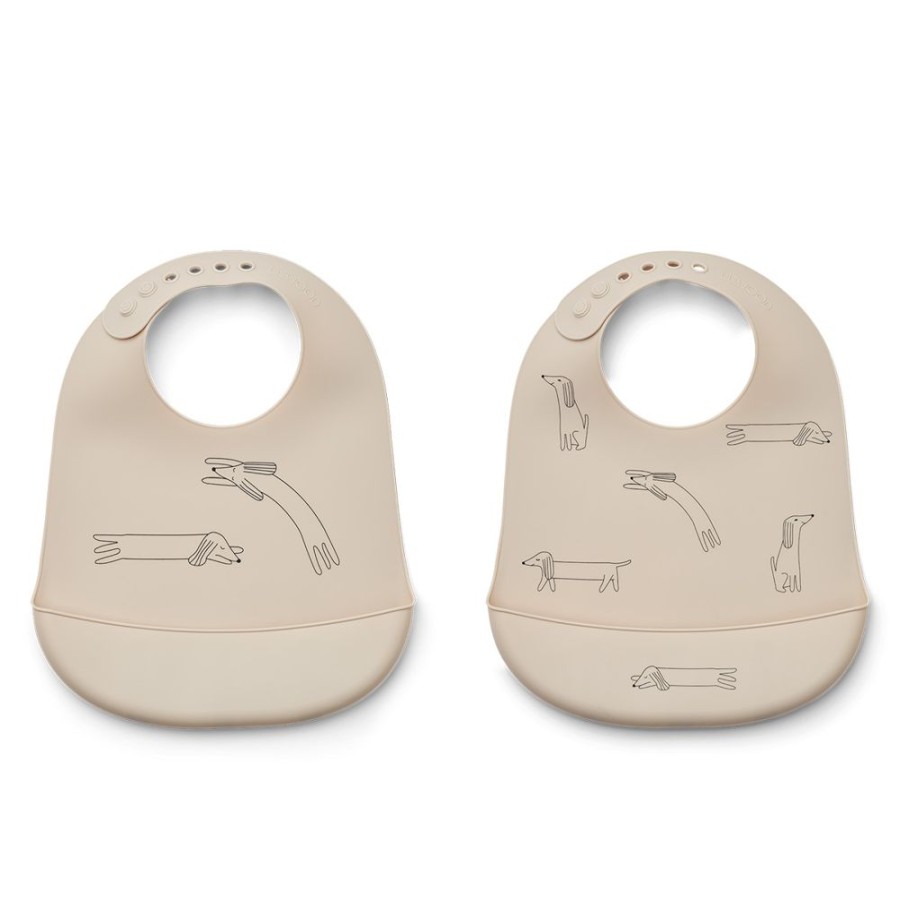Liewood Bavoir | Lot De 2 Bavoirs Tilda - Dog Sandy