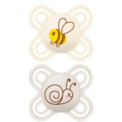 MAM Succion | Lot De 2 Sucettes Perfect Abeille Et Escargot - 0/2 Mois