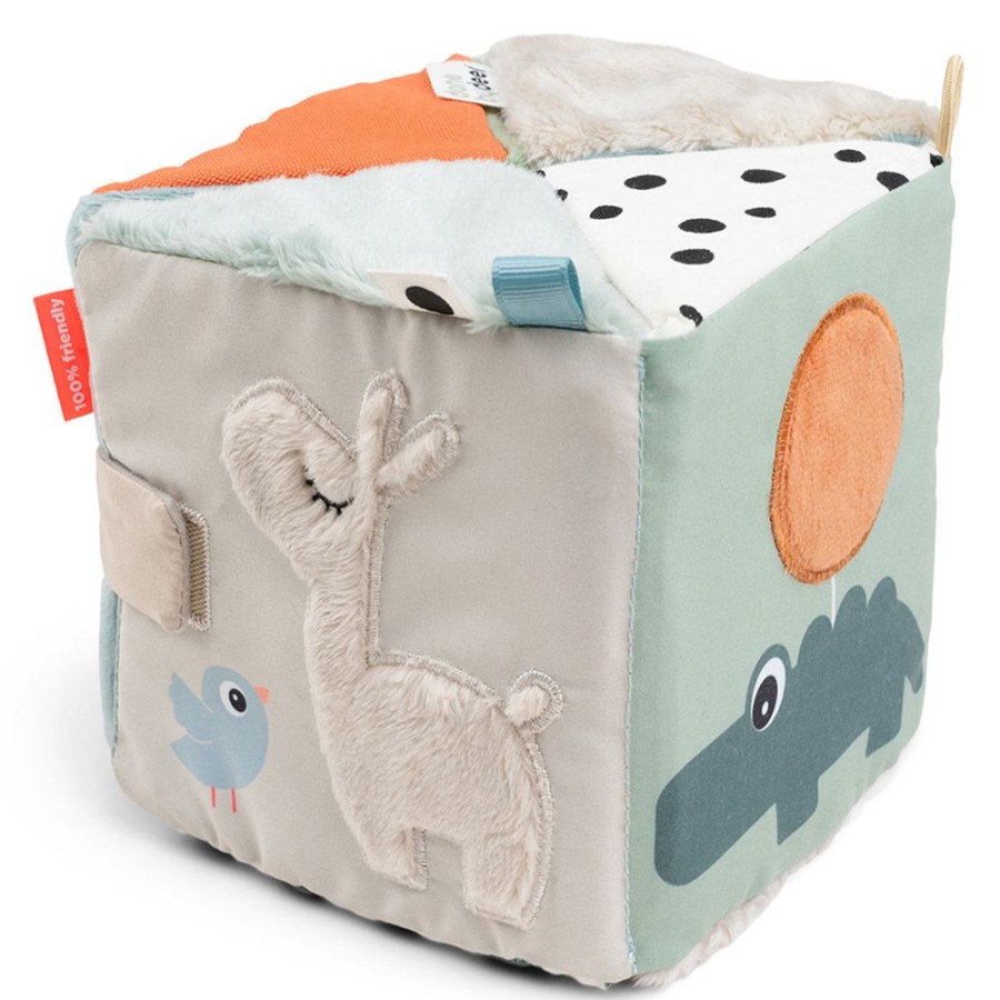 Done by Deer Mes Premiers Jouets | Cube Sensoriel Depliable - Deer Friends Multicolore