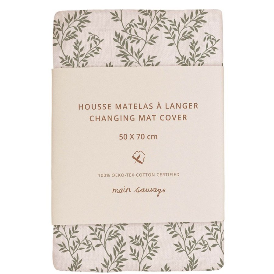 Main Sauvage Matelas Et Housse A Langer | Housse De Matelas A Langer - Bay Leaves