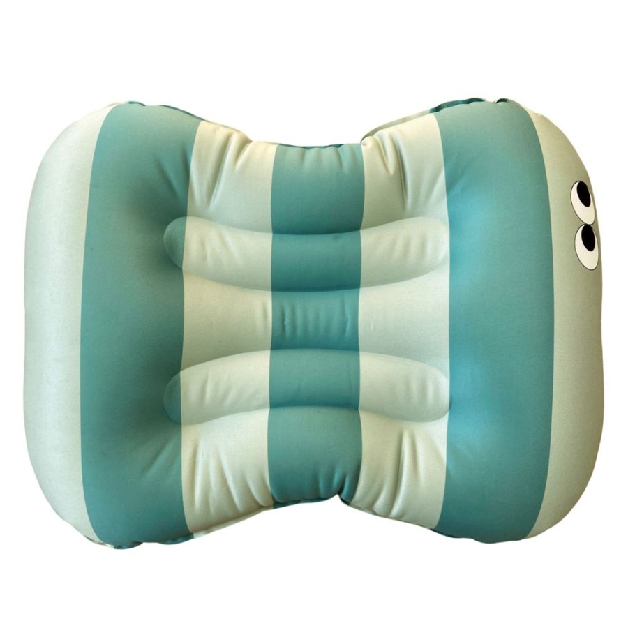 NOUI NOUI Repas | Coussin De Chaise Nomade - Stripes Mint Dark Mint