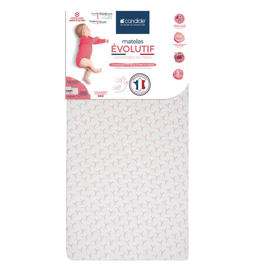 Candide Literie Bebe | Matelas Evolutif - 70 X 140 Cm