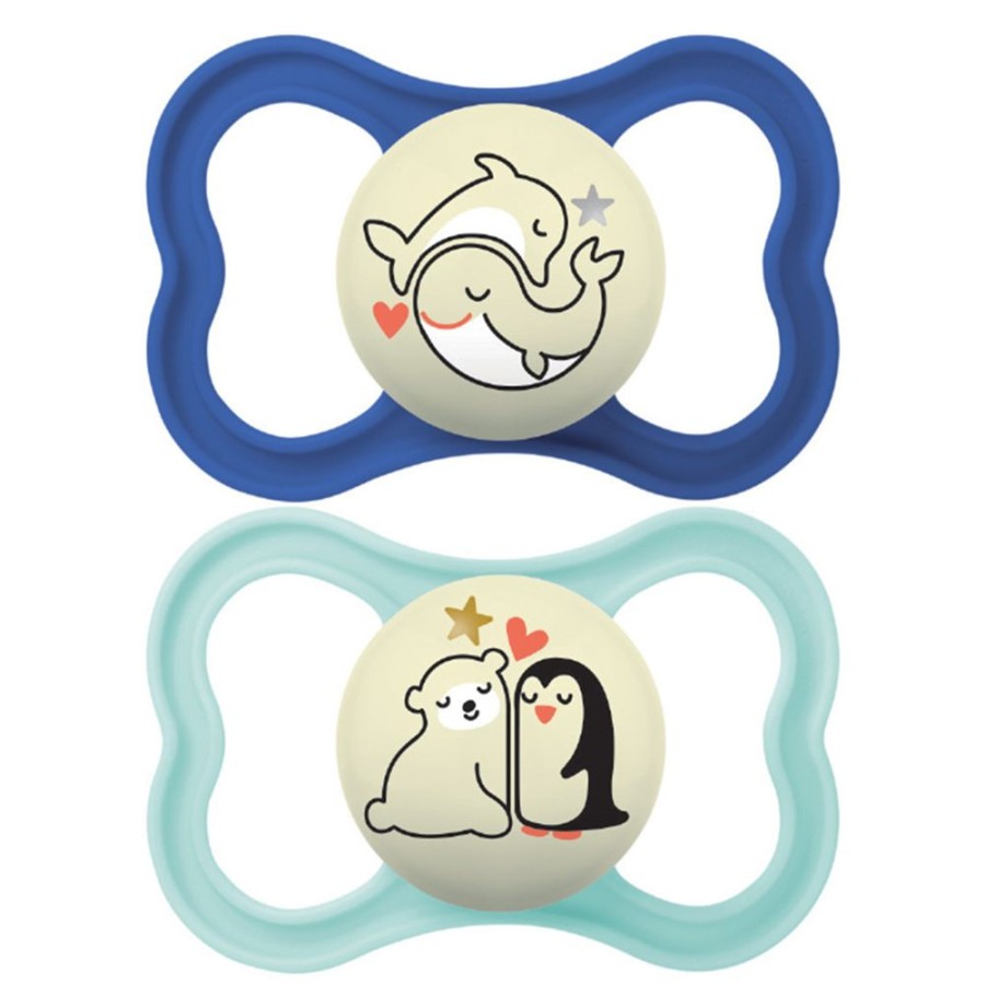 MAM Succion | Lot De 2 Sucettes Supreme Nuit - 6 Mois +
