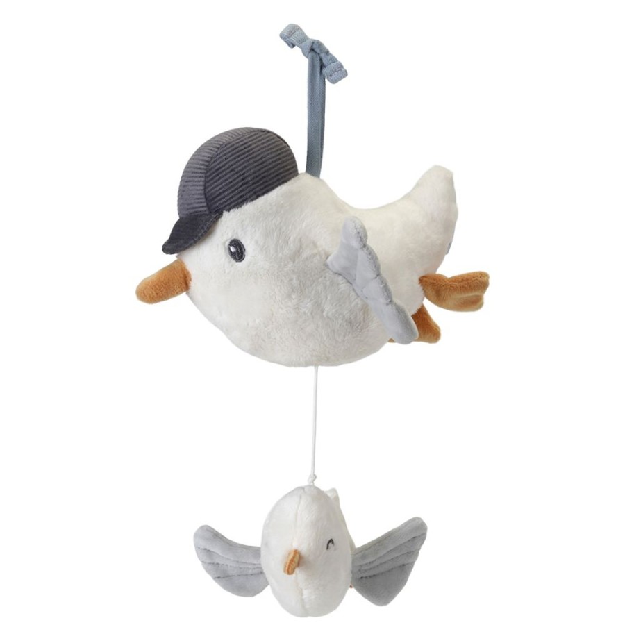 Little Dutch Mobile | Boite A Musique Mouette Sailors Bay - Blanc