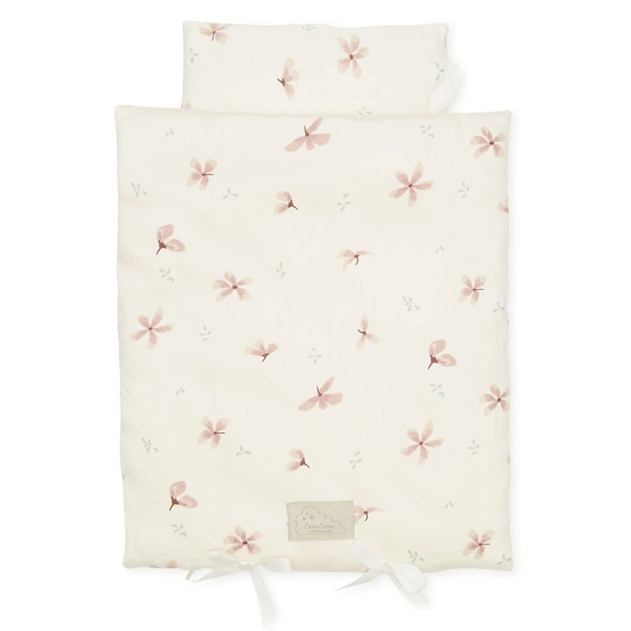 Camcam Copenhagen Mes Premiers Jouets | Draps Pour Lit De Poupee - Windflower Cream