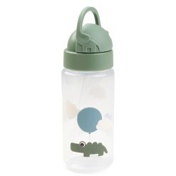 Done by Deer Repas | Gourde Avec Paille Happy Clouds Vert - 350 Ml
