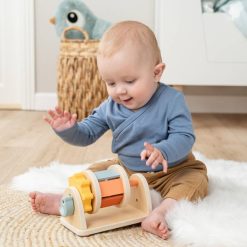 Done by Deer Mes Premiers Jouets | Rouleau Multi Sensoriel D'Activites Birdee