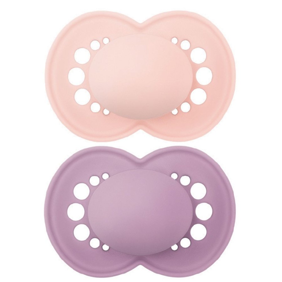 MAM Succion | Lot De 2 Sucettes Original Colors Of Nature Unies Rose - 6 Mois +