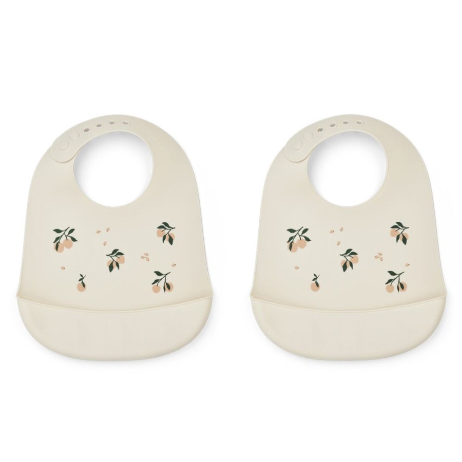 Liewood Repas | Lot De 2 Bavoirs Tilda - Peach Sea Shell Mix