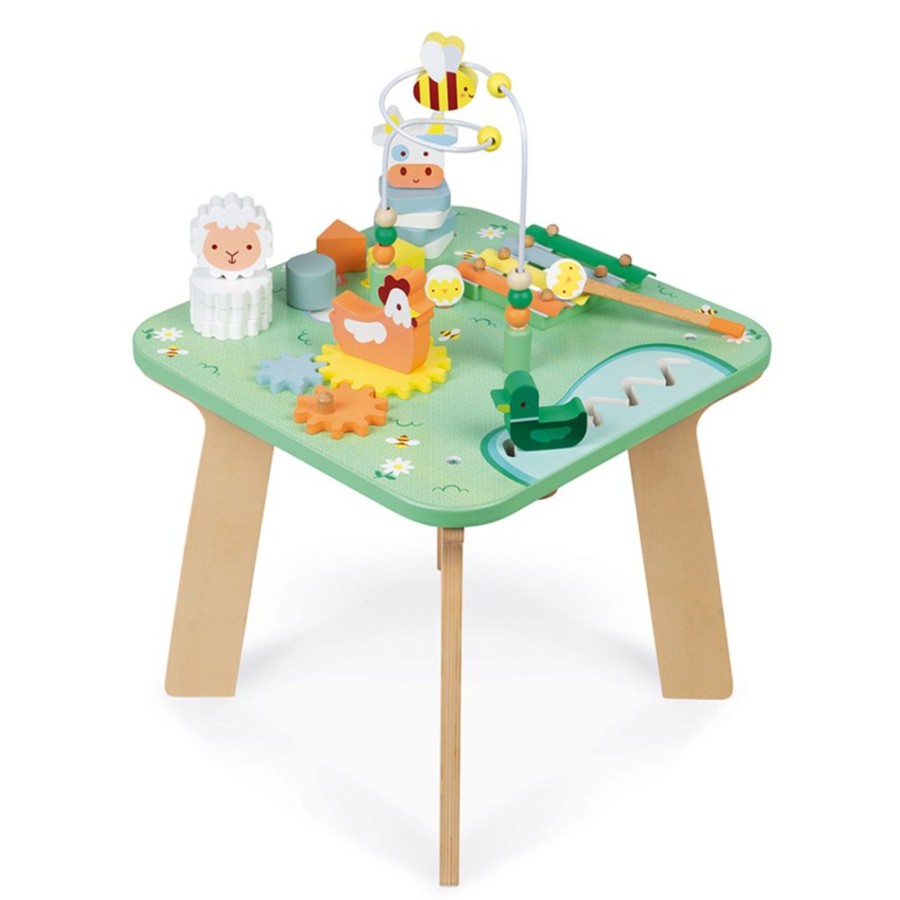 Janod Mes Premiers Jouets | Table D'Activites Jolie Prairie
