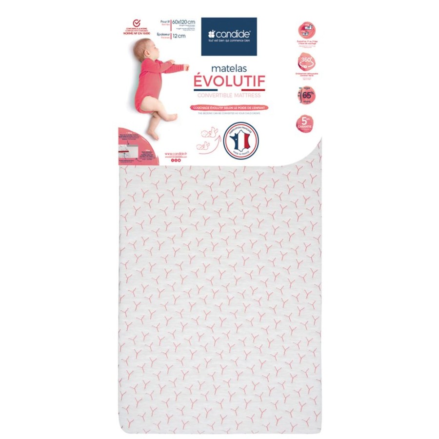 Candide Literie Bebe | Matelas Evolutif - 60 X 120 Cm