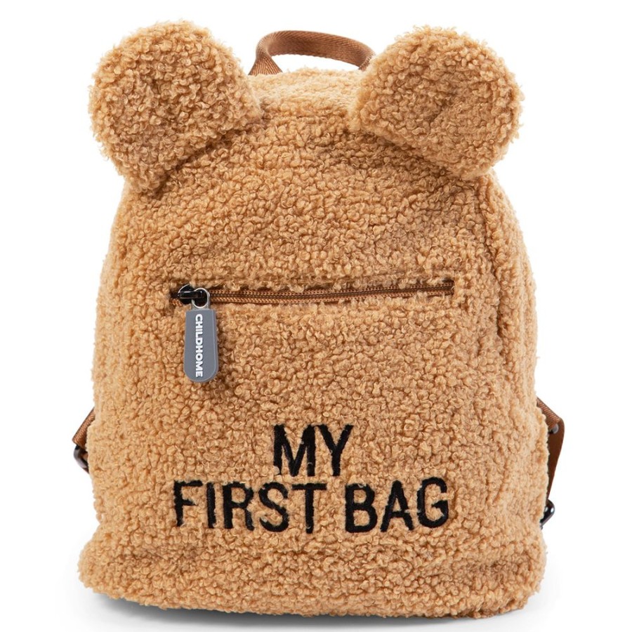 Childhome Bagagerie Enfant | Sac A Dos My First Bag - Teddy Beige