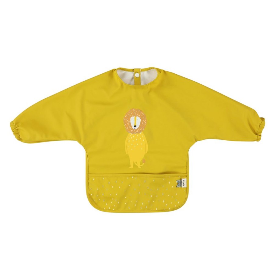 Trixie Baby Bavoir | Bavoir A Manches Impermeable - Mr. Lion