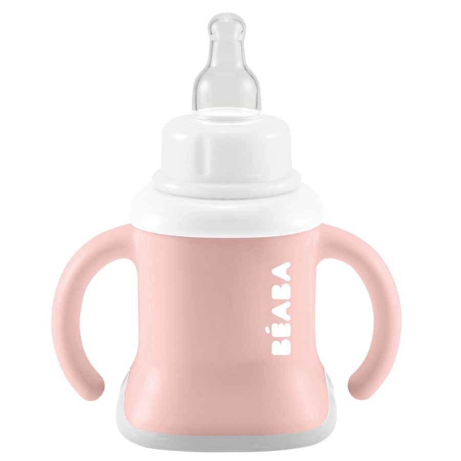 BÉABA Repas | Tasse Evoluclip 3-En-1 Old Pink - 150 Ml