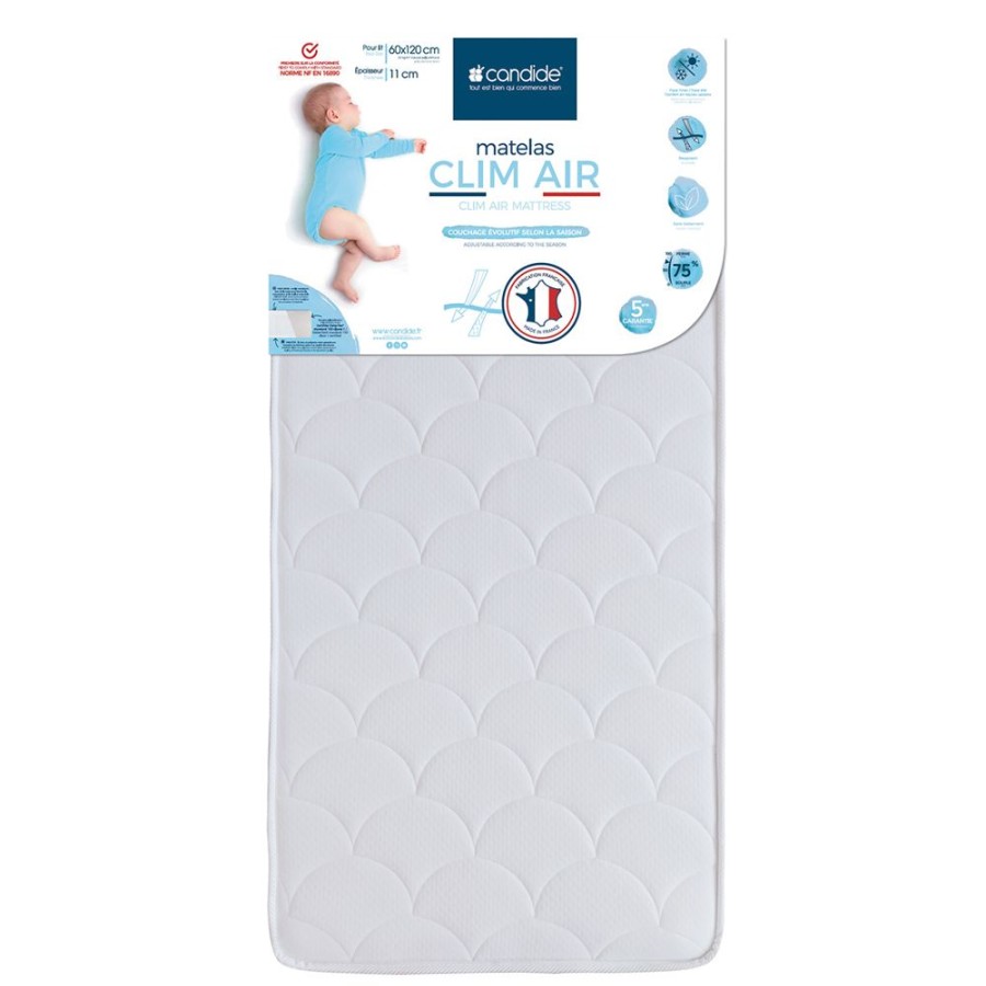 Candide Literie Bebe | Matelas Clim Air - 60 X 120 Cm