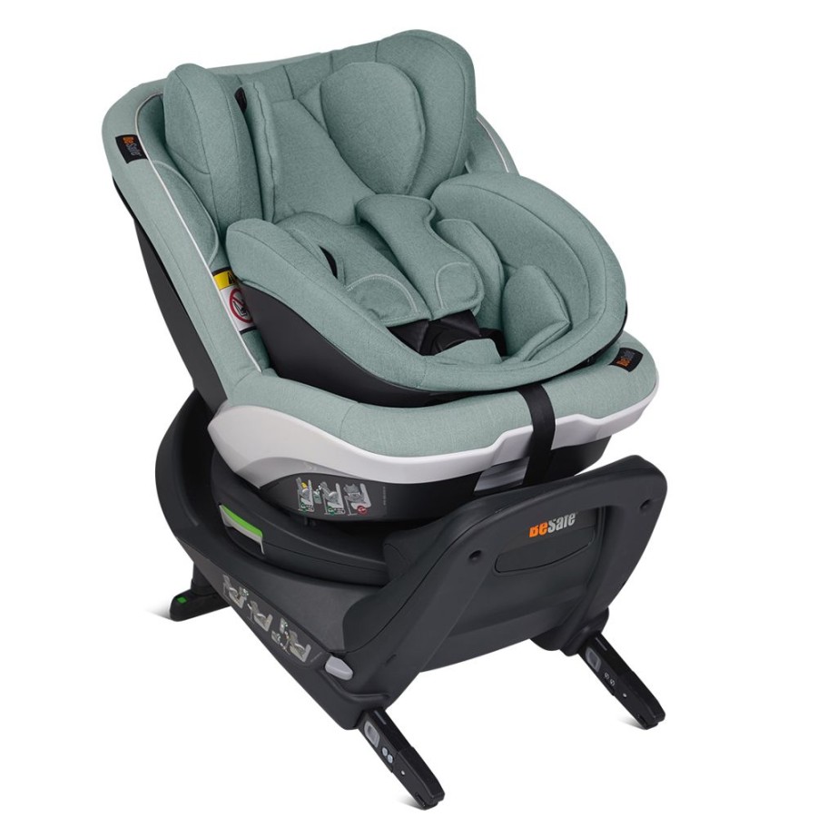 BeSafe Groupe 0+/1 | Siege Auto Izi Twist B I-Size Groupe 0+/1 - Sea Green Melange