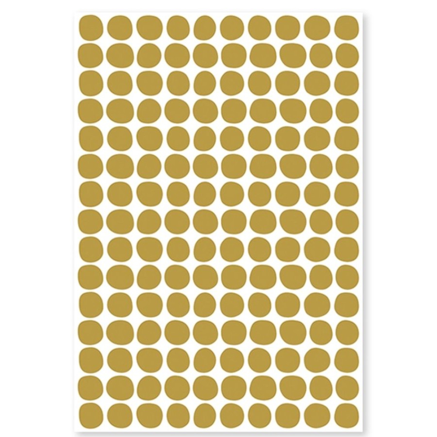 Lilipinso Decoration | Planche De Stickers - Pois Moutarde