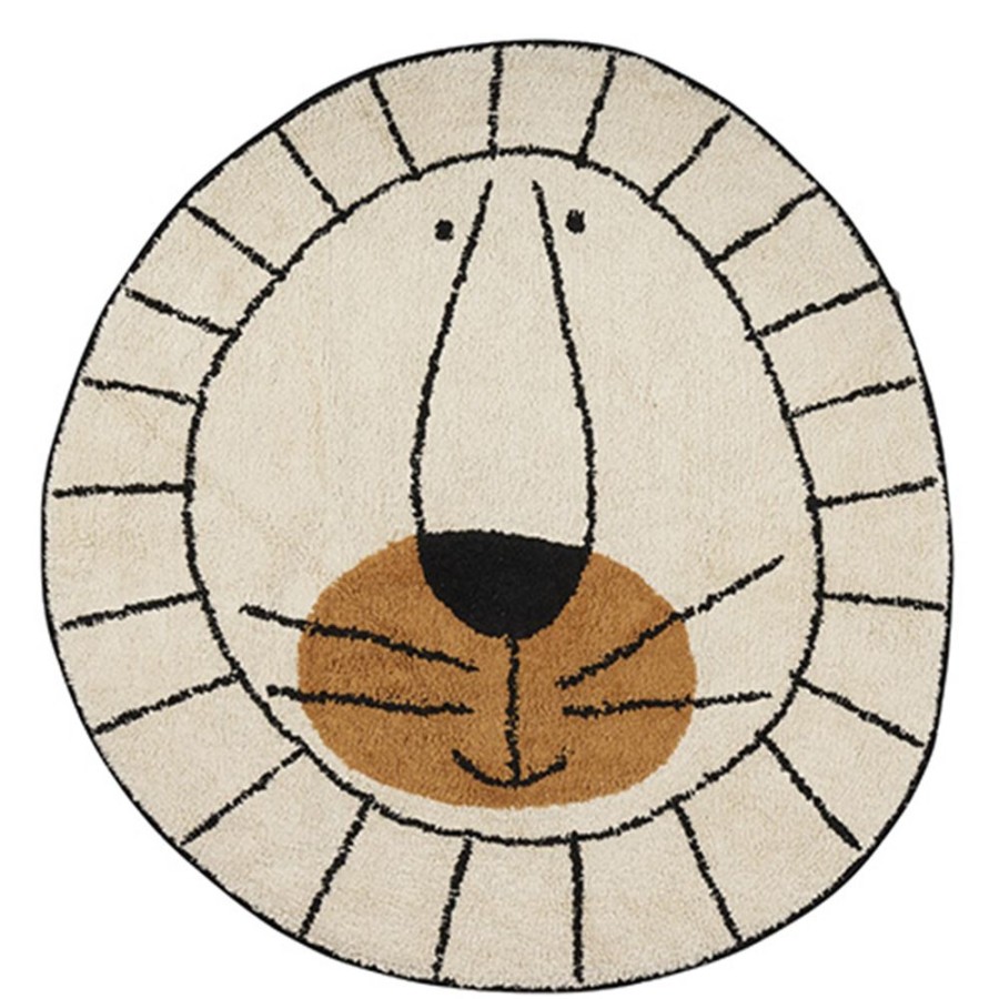 Tapis Petit Decoration | Tapis Lion Natural - O 100 Cm