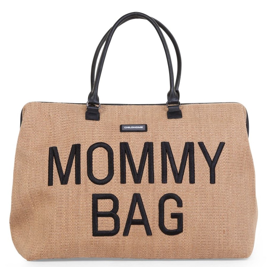 Childhome Sac A Langer | Mommy Bag Large - Raffia