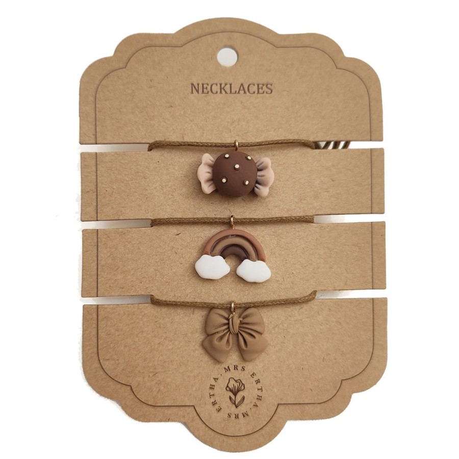 Mrs. Ertha Pin'S Et Colliers | Lot De 3 Colliers - Bow Candy & Rainbow