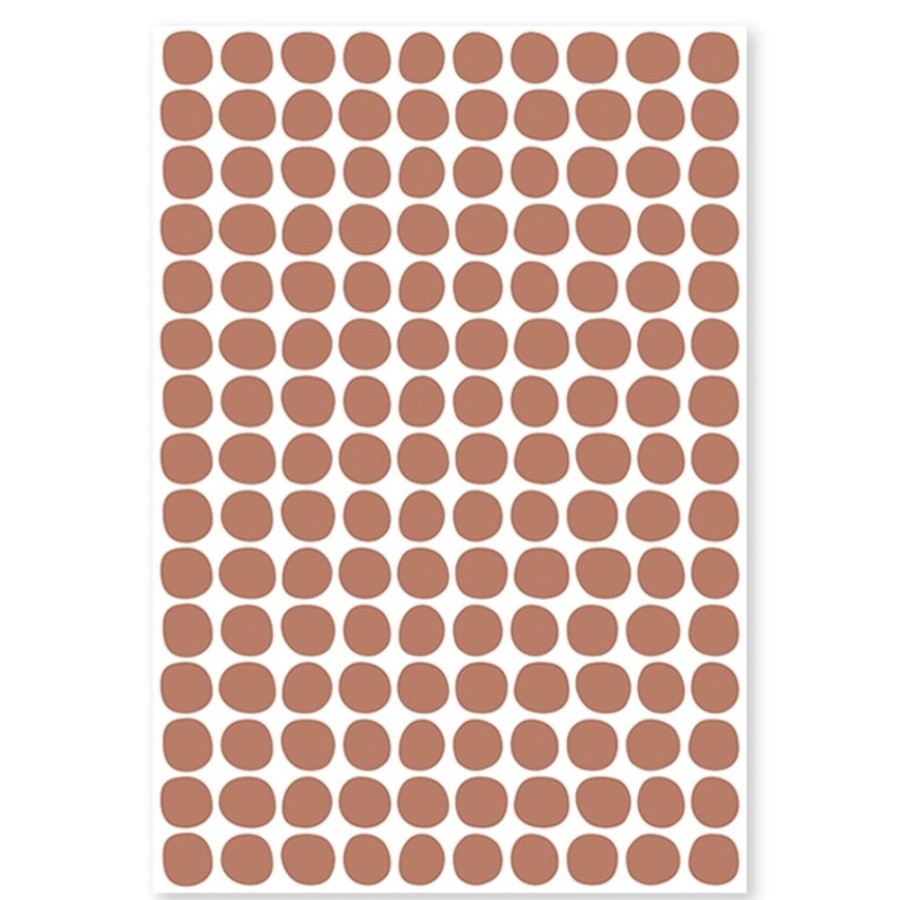 Lilipinso Decoration | Planche De Stickers - Pois Terracotta