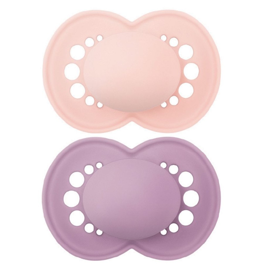 MAM Succion | Lot De 2 Sucettes Original Colors Of Nature Unies Rose - 18 Mois +