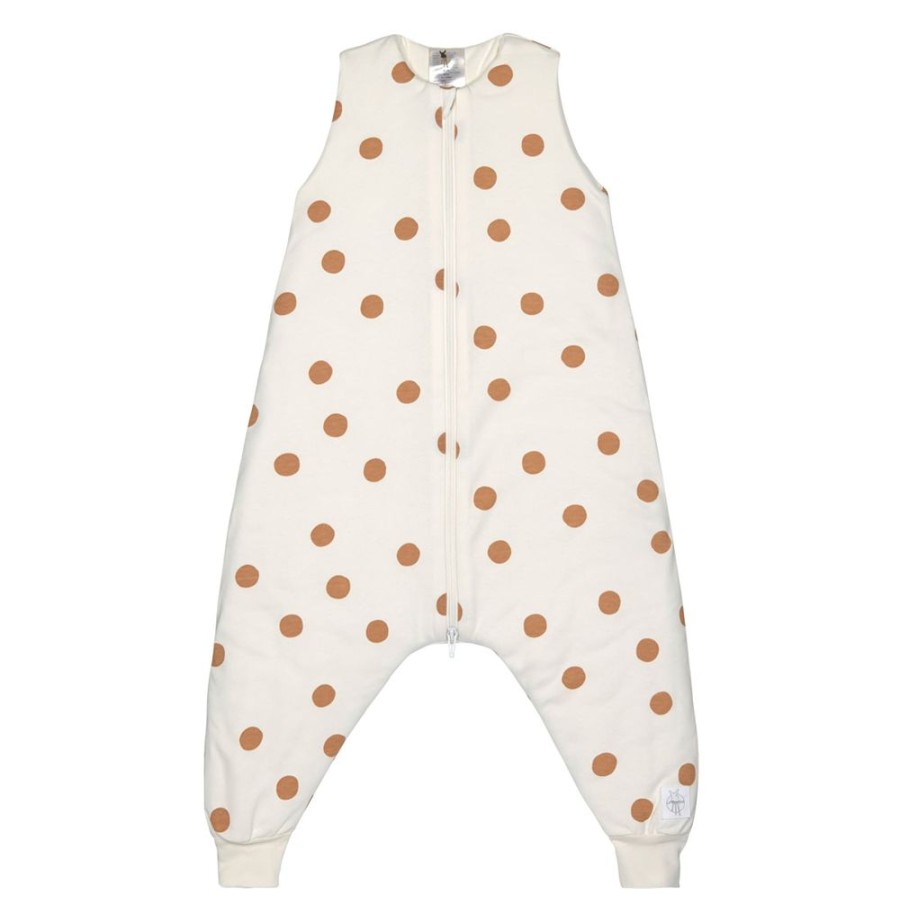 LÄSSIG Gigoteuse | Combinaison Pour Dormir Big Dots Blanc Casse - 2/3 Ans