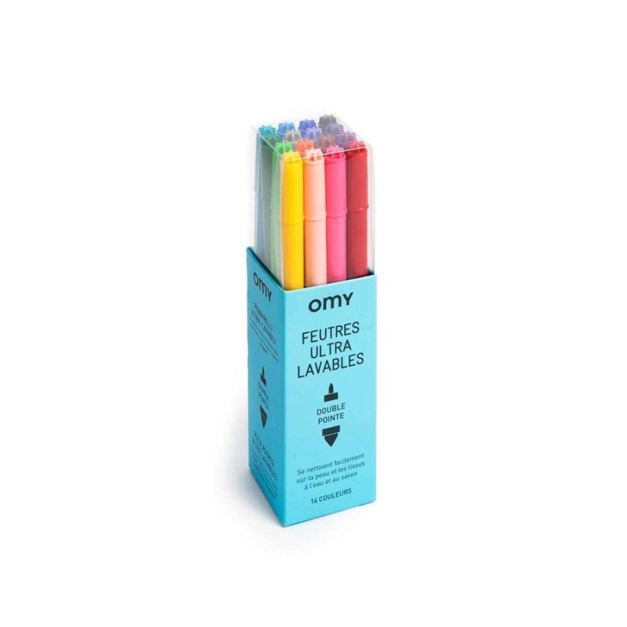 Omy Loisirs Creatifs | Lot De 16 Feutres Ultra-Lavables