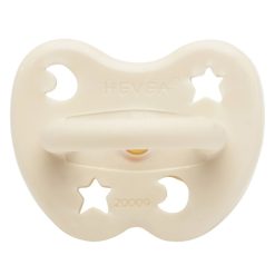 HEVEA Succion | Tetine Anatomique Lunes Et Etoiles Creme - 3/36 Mois