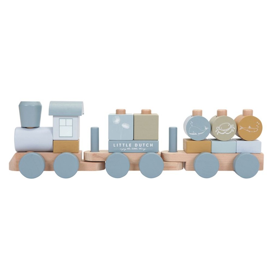 Little Dutch Mes Premiers Jouets | Train A Blocs Ocean