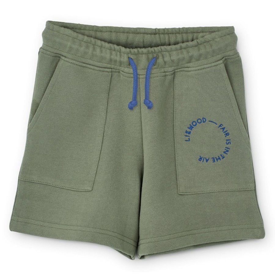 Liewood Bas Bebe | Short Molleton Frigg Faune Green - 4 Ans