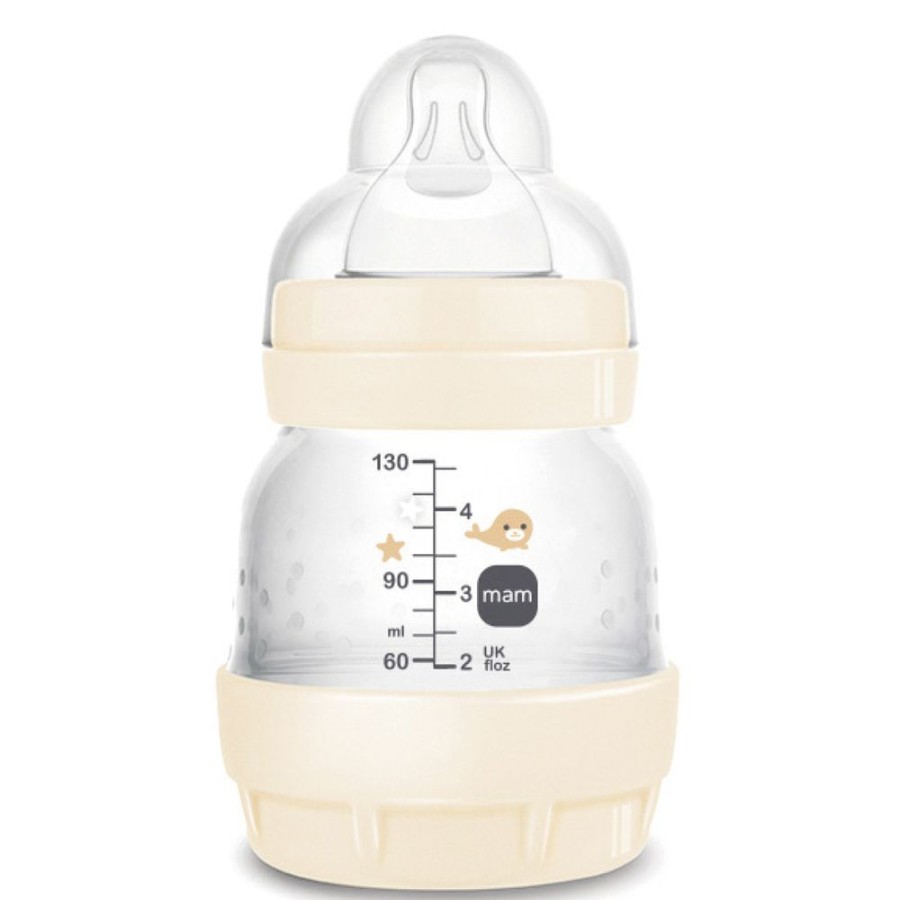 MAM Biberonnerie | Biberon Anti-Colique Easy Start Coton - 130 Ml