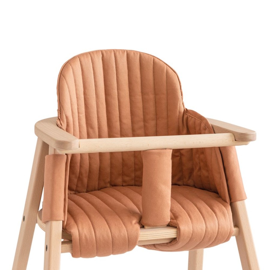 Nobodinoz Repas | Coussin Pour Chaise Haute Growing Green - Sienna Brown