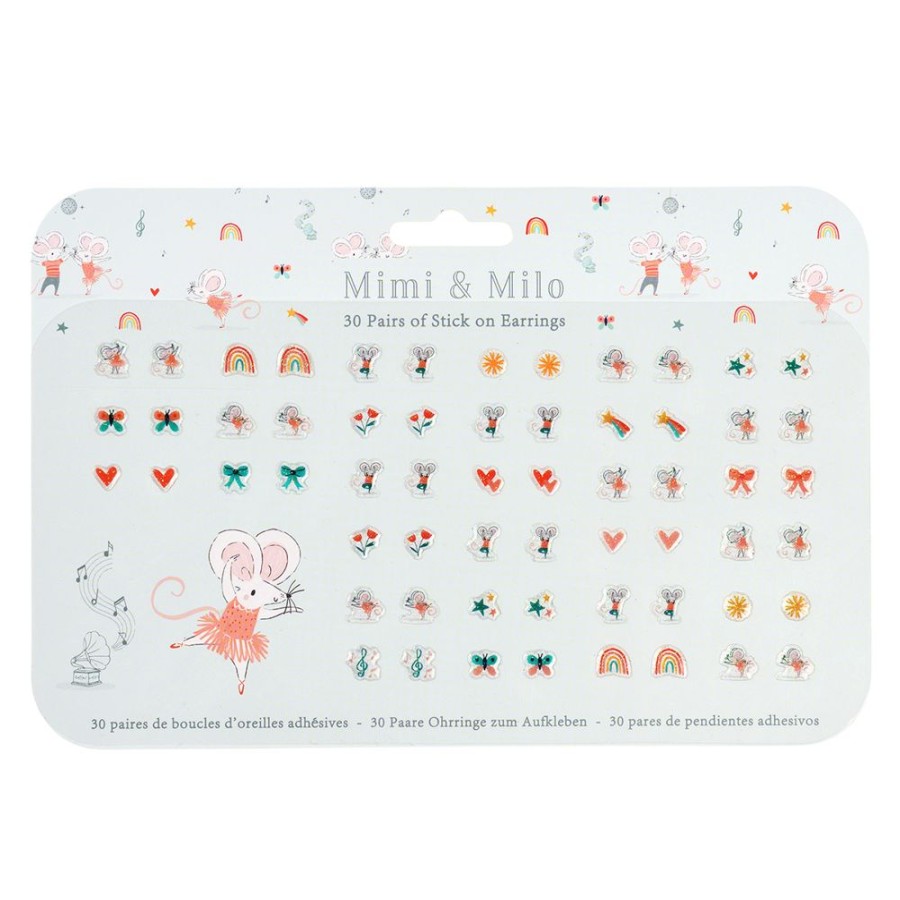 Rex London Deguisement & Maquillage | Boucles D'Oreilles Autocollantes - Mimi & Milo