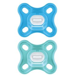 MAM Succion | Lot De 2 Sucettes Comfort Silicone Bleu - 0/2 Mois