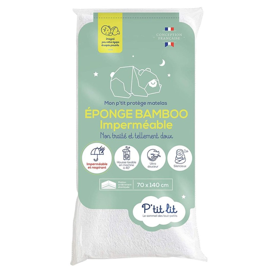 P'tit Lit Literie Bebe | Alese Mon P'Tit Protege Matelas Bamboo - 70 X 140 Cm