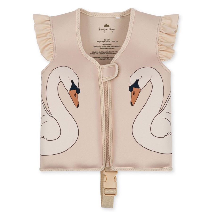 Konges Sløjd Accessoires Bebe | Gilet De Nage Swan - 3/6 Ans