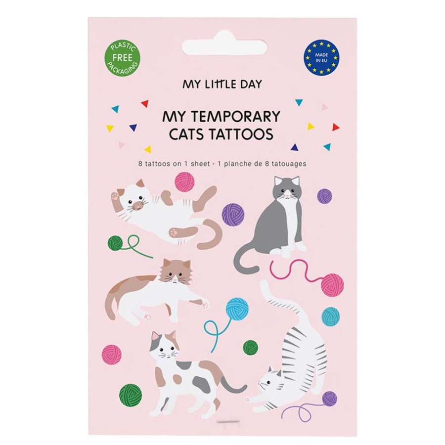 My Little Day Deguisement & Maquillage | Planche De 8 Tatouages - Chat