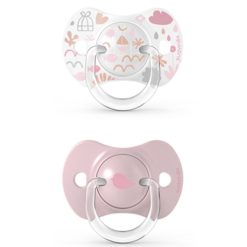 Suavinex Succion | Lot De 2 Sucettes Symetriques Sx Pro Memories Rose Corail - 0/6 Mois