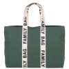 Childhome Sac A Langer | Family Bag Signature Canvas - Vert