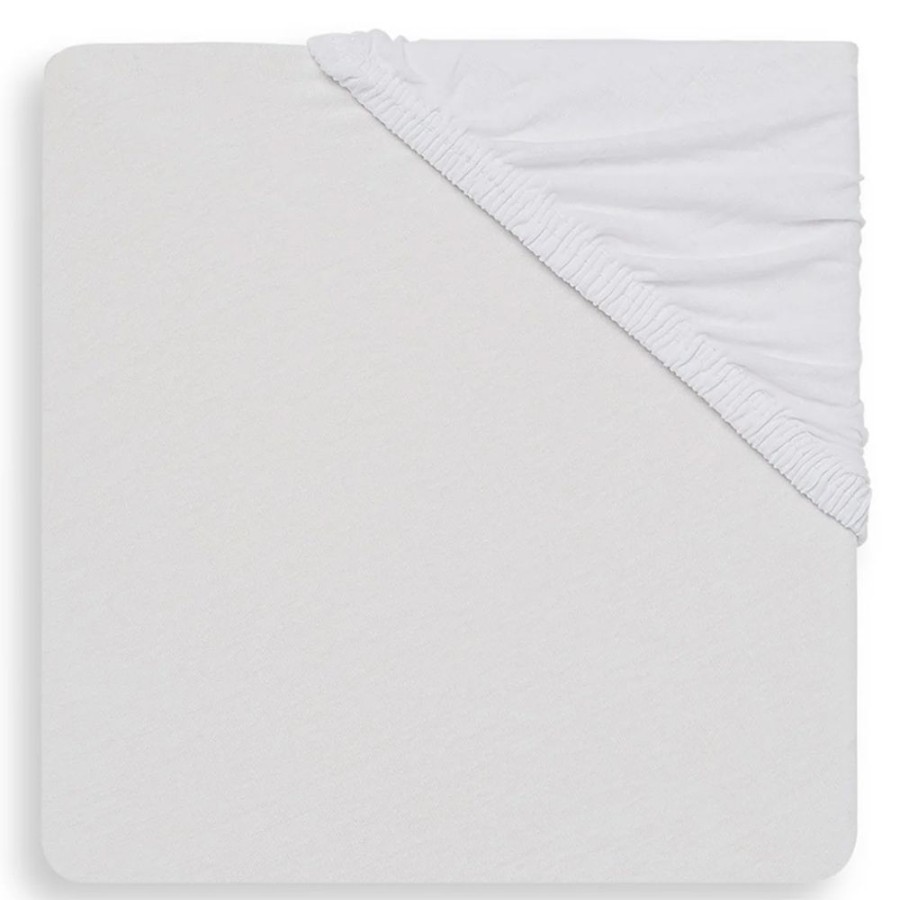 Jollein Literie Bebe | Drap Housse Blanc - 70 X 140 Cm