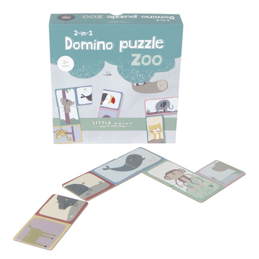 Little Dutch Mes Premiers Jouets | Puzzle Dominos Zoo