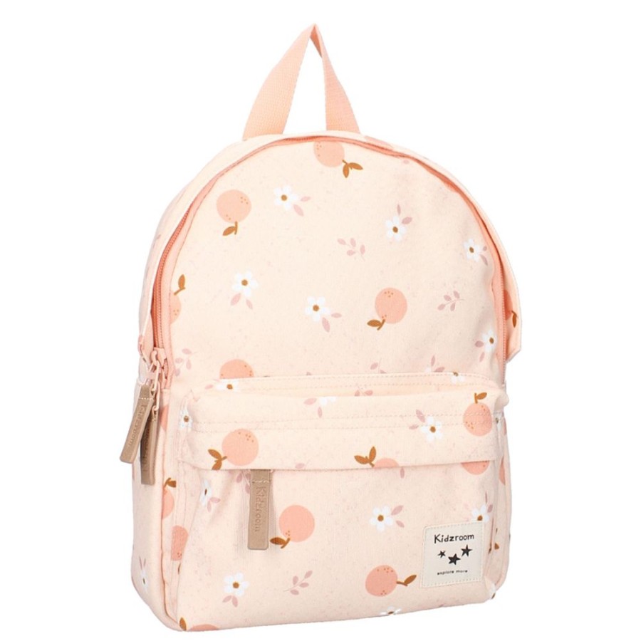 Kidzroom Bagagerie Enfant | Sac A Dos Perfect Picnic - Fruits Et Fleurs Rose