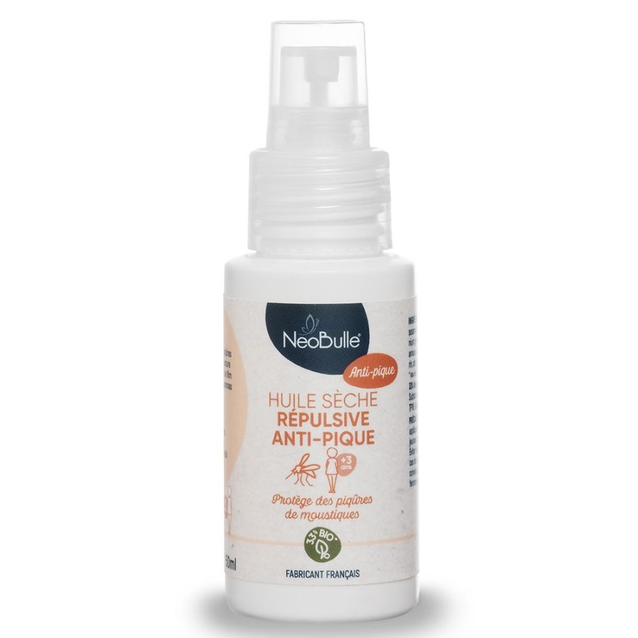 Neobulle Cosmetique Enfant | Huile Seche Repulsive Anti Pique 3 Ans Et + - 50 Ml